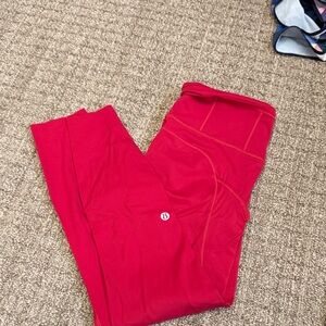 lululemon athletica Red Leggings